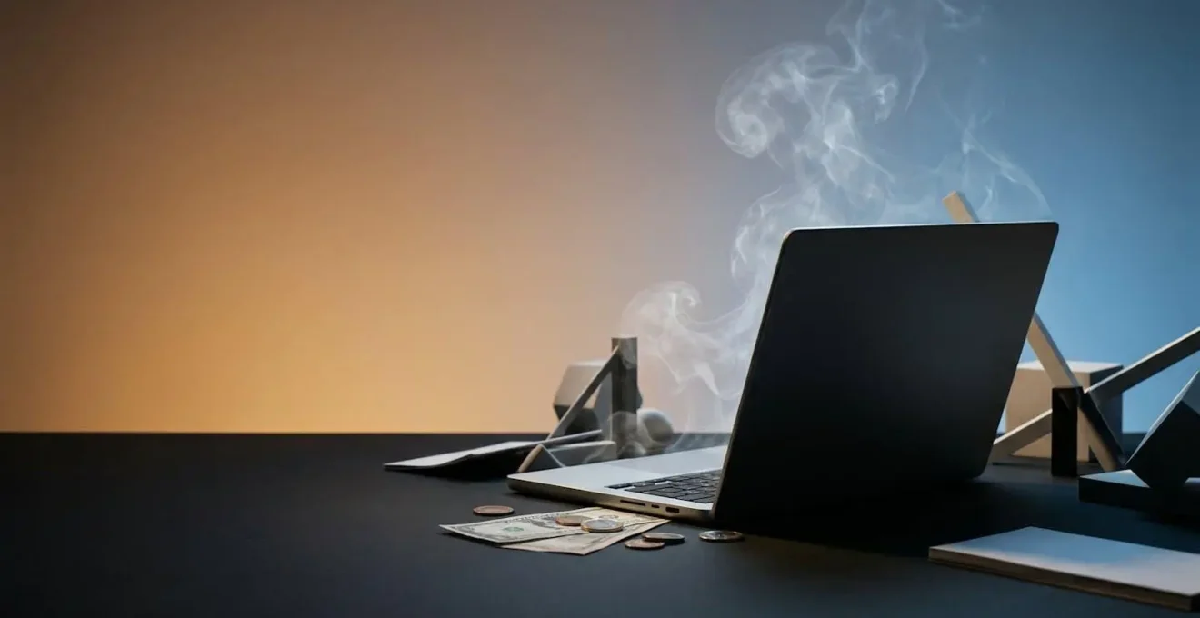 Conceptual representation of cloud infrastructure cost management and financial planning for scaling applications