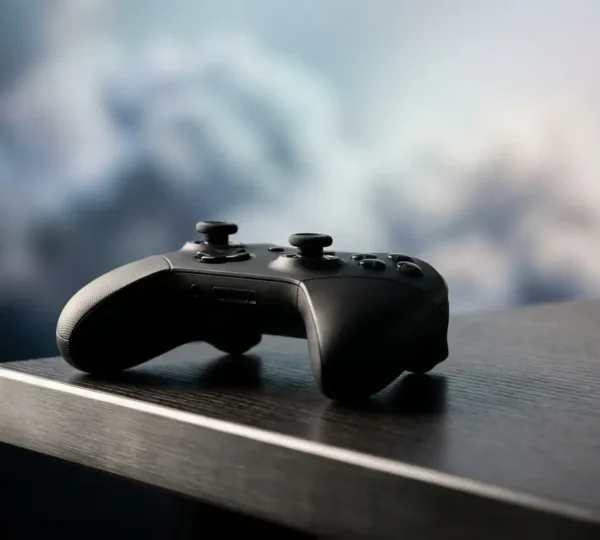 Professional gamer contemplating between traditional console and cloud streaming technology