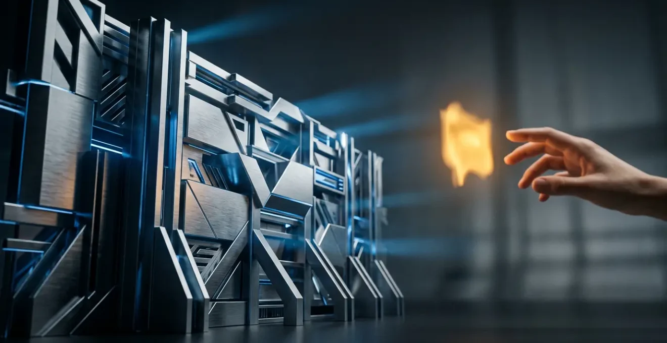 Abstract conceptual representation of cybersecurity human element vulnerability