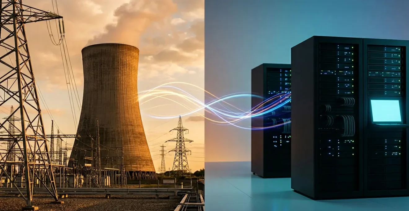 Conceptual representation of energy consumption comparison between blockchain consensus mechanisms