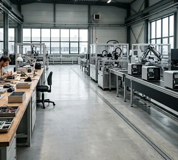 Prototype to mass production transition in hardware manufacturing