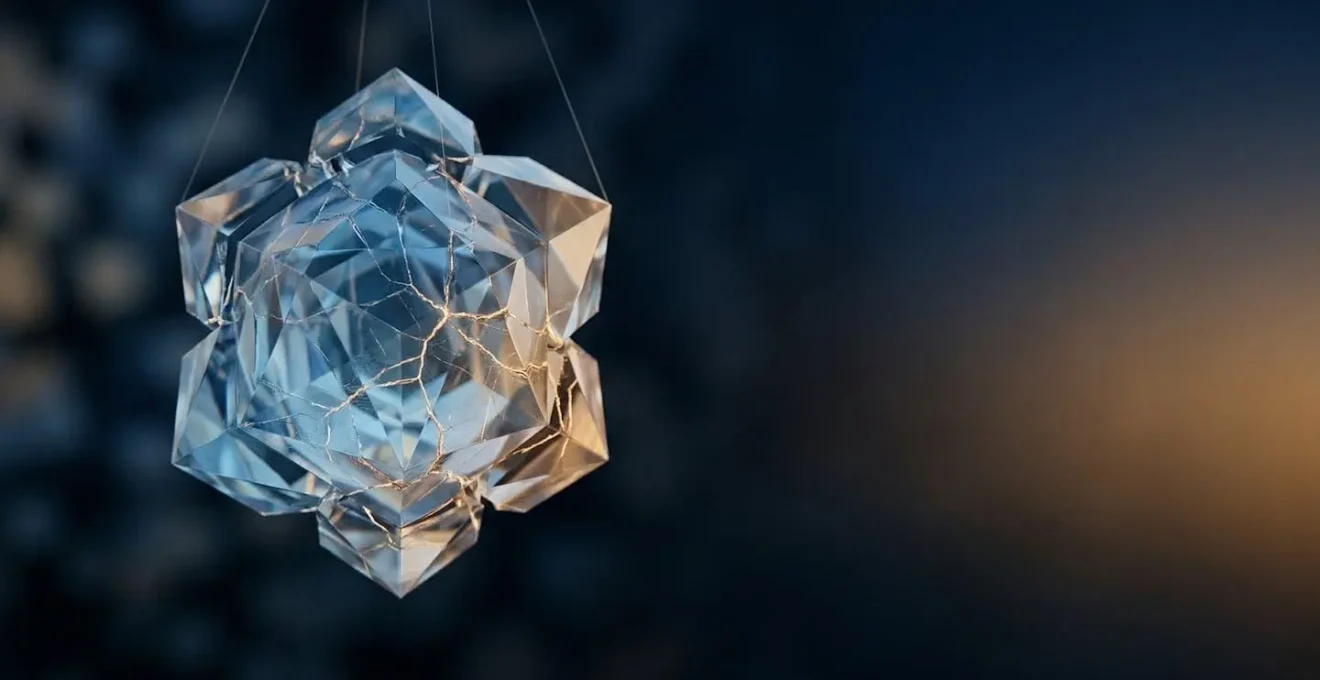 Abstract quantum-mechanical visualization of cryptographic security at the threshold of transformation, representing the transition from classical to post-quantum encryption paradigms