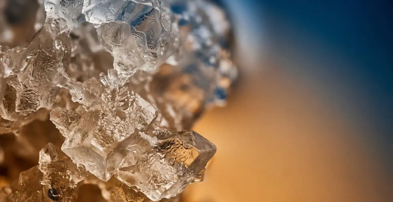 Microscopic view of bioresorbable materials dissolving in biological environment